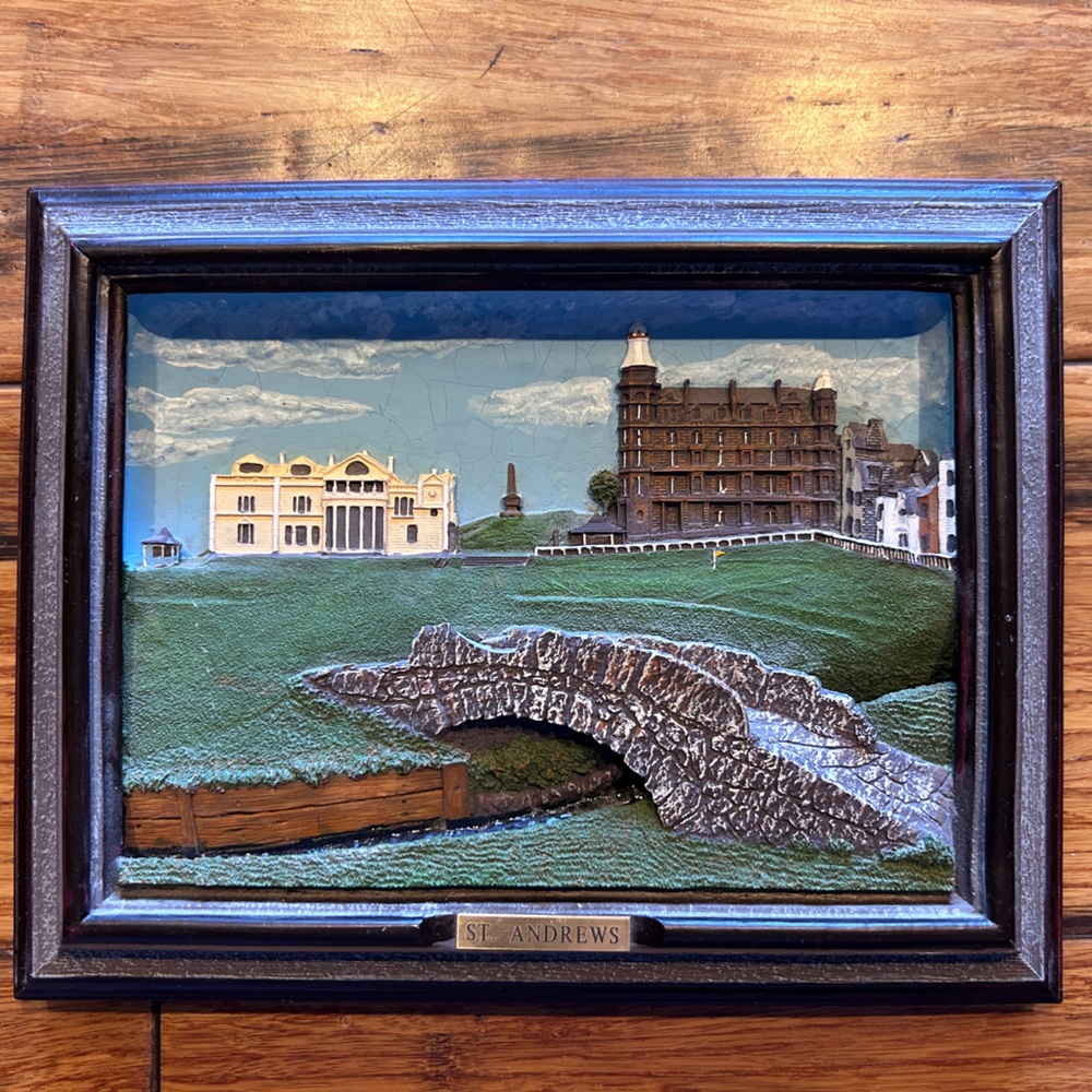 Fairway Replicas framed 3D Art. St Andrews.
